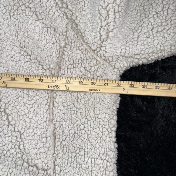 Cozy Sherpa Pullover Womens XL White Fleece Jacket Half Zip Fuzzy Soft Warm Top - Picture 4 of 7